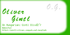 oliver gintl business card